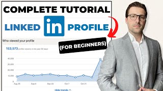 Create a PROFESSIONAL LinkedIn Profile 2024  For Beginners [upl. by Nosreg]