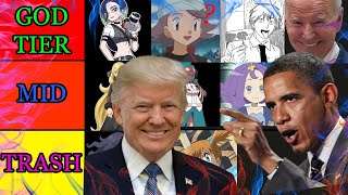 The ULTIMATE Pokemon Waifu Smash or Pass Tier List Featuring Fraile  AI Presidents In The Void [upl. by Guttery]