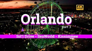 Orlando  International Drive  SeaWorld  Kissimmee [upl. by Enilarac]