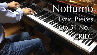 ノクターン（グリーグ） Grieg  Notturno Op54 No4  Lyric Pieces  pianomaedaful [upl. by Lemrej]