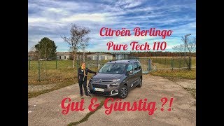 Citroën Berlingo Pure Tech 110 Shine  Der Gut amp Günstig Familienwagen im Test [upl. by Niala]