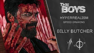 Drawing Billy Butcher The Boys  Ilustroverso  Speed Drawing [upl. by Gotthelf166]