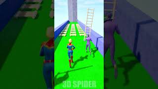 Ladder Run Challenge Captain Man vs Super Girl vs Joker spiderman gta [upl. by Hennahane35]