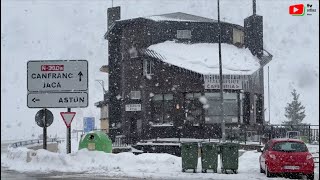 COL DU SOMPORT  ❄️ ☃️ La Neige Tombe en Aragón  Orthez Béarn TV [upl. by Omero508]