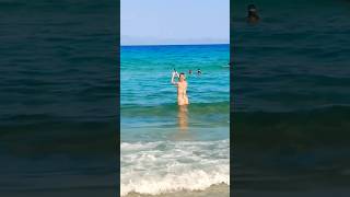 Halkidiki Greece Afitos beach ⛱️🏖️🌊 beach summer sea [upl. by Catie]