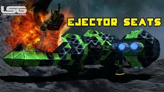 Space Engineers  Ejector Seats Fighter Pilot Survival Systems Concept [upl. by Suiluj864]