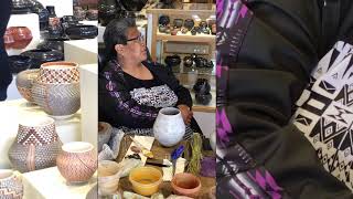 Traditional Native American pottery making with Frederica Antonio amp Randy Antonio [upl. by Mcgregor]