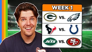 Predicting Every Week 1 NFL Game [upl. by Esra]