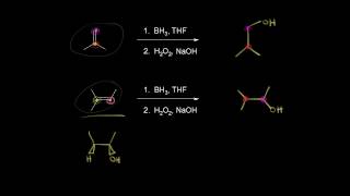 Hydroborationoxidation  Alkenes and Alkynes  Organic chemistry  Khan Academy [upl. by Katt90]