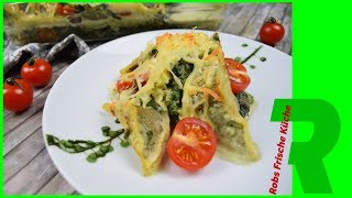 Maultaschen Spinat Gratin  Herrgottsbscheißerle Schbinad Gradin [upl. by Hildick933]