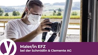 Lehre als Malerin EFZ bei der Schmidlin amp Clemente AG [upl. by Arratoon598]