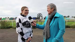 Kim Clapperton Chats With Apprentice Jockey Denby Rose Tait [upl. by Nimrac]