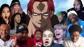 SHANKS STOPS THE WAR  ONE PIECE EPISODE 488 BEST REACTION COMPILATION [upl. by Mullane392]