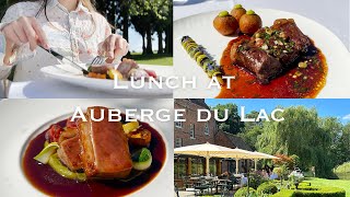 【Lunch】Auberge du Lac A modern British restaurant in Hertfordshire UK🍽️ [upl. by Mharba]