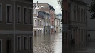 Homes Underwater in Extreme Flooding in Poland [upl. by Tobie]