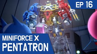 KidsPang MINIFORCE X PENTATRON Ep16 Force Pentatron Combine [upl. by Lyret]