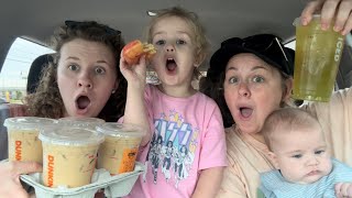 Dunkin Summer Menu Review☀️🍩🍪 [upl. by Far564]