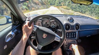 2006 Porsche Cayman S 987  POV Canyon Blast Binaural Audio [upl. by Ecyarg573]