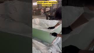 Waste glass recycling treatment machine slidingwindowsforbalcony [upl. by Nwahshar]