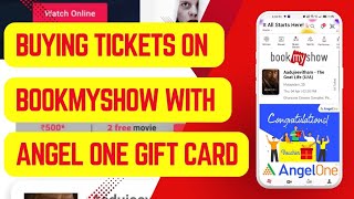 StepbyStep Guide Redeeming Angel One Gift Card for BookMyShow Tickets [upl. by Orian]