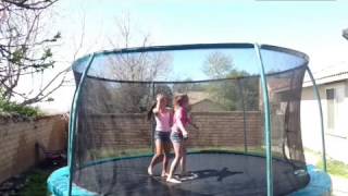 2 Person Trampoline Stunts [upl. by Asiak]