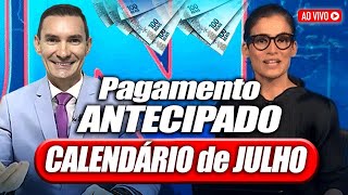 PAGAMENTO de JULHO INSS foi ANTECIPADO DIVULGADO CALENDÁRIO de JULHO dos APOSENTADOS INSS [upl. by Alexa]