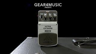 Behringer UO300 Ultra Octaver Pedal  Gear4music demo [upl. by Namurt]