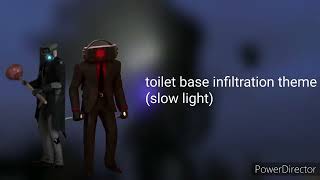 toilet base infiltration theme slow light [upl. by Ariaes]