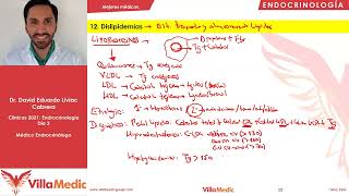 Dislipidemias  Endocrinología  Villamedic Clínicas 2021 [upl. by Farant]