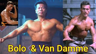 Bolo Yeung Chinese Hercules vs Van Damme in Bloodsport amp Double Impact Bolo amp Van Damme Friends [upl. by Derrek305]