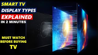 Smart TV Display Types Explained in 2 mins  DLED Direct Lit vs ELED Edge Lit vs Full Array TV [upl. by Adamson]