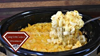 BEST CROCK POT FIVE CHEESE MACARONI AND CHEESE RecipeNO EGGSSoul Food RecipeCooking With Carolyn [upl. by Mccahill493]