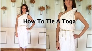 How To Tie A Toga Tutorial [upl. by Yllom]