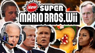 US Presidents BEAT New Super Mario Bros Wii FINALE [upl. by Eleirbag]