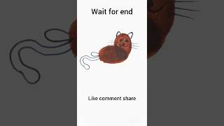 Finger tips Baby cat drawing very easy way for kids drawingtutorial drawing artwork shorts [upl. by Shara33]