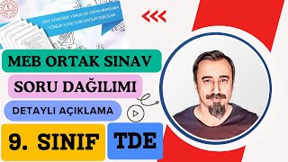 9 Sınıf Edebiyat Ortak Sınavı Konu Soru Dağılımı  MEB Sınav Konularını Açıkladı [upl. by Ecnerret]