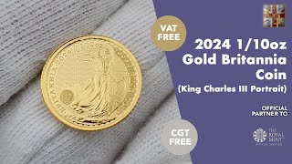 2024 110oz Gold Britannia Coin by The Royal Mint [upl. by Aniarrol]