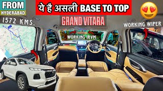 GRAND VITARA BASE TO TOP MODIFIED✅Cruise Control installed✅BACK WIPER 🔥AUTO IRVM 😱 [upl. by Neerahs]