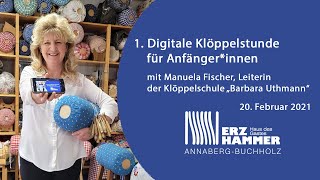 1 OnlineKlöppelstunde für AnfängerInnen [upl. by Ahsahtan]