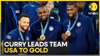 Paris Olympics 2024 USA wins fifth straight gold in mens basketball  WION [upl. by Enovad]