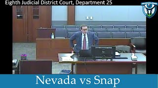 The State of Nevada vs Snap October 1 2024 [upl. by Elconin690]