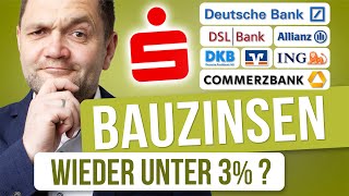 Baufinanzierung 2024 Aktuelle Zinsen verschiedener Banken im Vergleich Analyse amp Prognose [upl. by Akira]