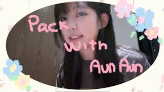 Pack with Aun Aun for Chuang Asia Thailand 💜✨ [upl. by Arbmat]