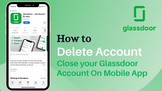 How to Delete Glassdoor Account  Close Glassdoor Account 2021 [upl. by Cha]