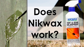 Does Nikwax work  Tent and Gear Solarproof  reproofer sprayon [upl. by Jackquelin]