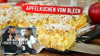 Weltbester Apfelkuchen vom Blech  so saftig und lecker  30 Minuten Challenge  Apfelblechkuchen [upl. by Ariahaj]