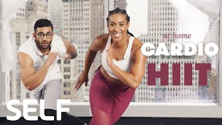 30 Minute HIIT Cardio Workout  Abs At Home  With Warmup  SELF [upl. by Ymaj]