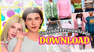 🚨​Mega Pack de Roupas Femininas e Masculinas🥰​💖​  maxis match The sims 4 CC folder ATUALIZADO [upl. by Macnair]