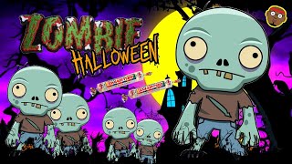 Halloween Run  Zombie Run and Freeze  Halloween Game for Kids  Brain Break  PhonicsMan Fitness [upl. by Eyak83]