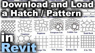 How to Load a Hatch  Pattern in Revit Tutorial [upl. by Esylla]